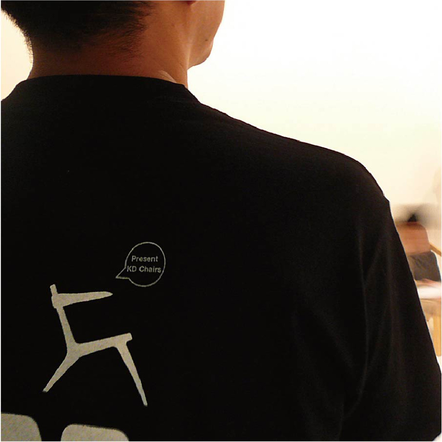 宮崎椅子製作所 新しい椅子展 Tシャツ